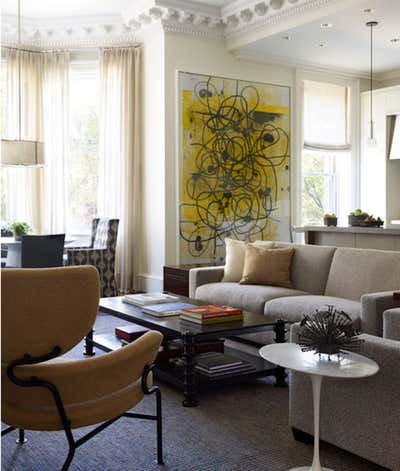  Contemporary Family Home Living Room. Boston Residence by Bruce Fox Design.