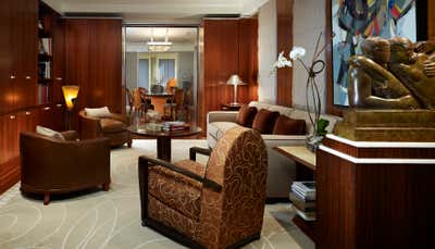  Art Deco Family Home Living Room. East Lake Shore Drive Apartment II by Bruce Fox Design.