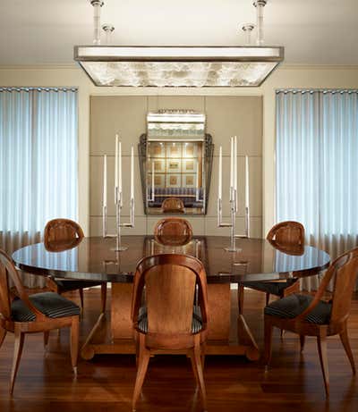  Contemporary Family Home Dining Room. East Lake Shore Drive Apartment II by Bruce Fox Design.
