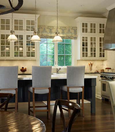  Transitional Family Home Kitchen. Glencoe Residence by Bruce Fox Design.