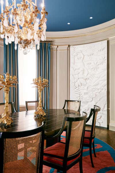  Tropical Dining Room. New York Townhouse by Hugh Leslie Ltd.
