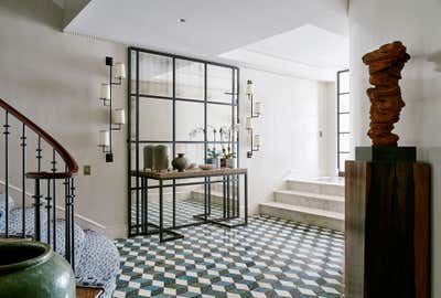  Mid-Century Modern Family Home Entry and Hall. New York Townhouse by Hugh Leslie Ltd.