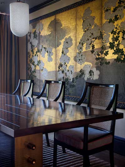  Asian Dining Room. Notting Hill Villa by Hugh Leslie Ltd.