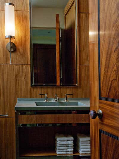  Mid-Century Modern Family Home Bathroom. Notting Hill Villa by Hugh Leslie Ltd.