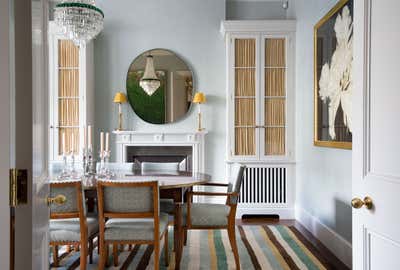  Mid-Century Modern Family Home Dining Room. Kensington Townhouse by Hugh Leslie Ltd.