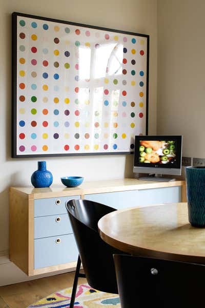  Mid-Century Modern Apartment Office and Study. London Crescent House by Hugh Leslie Ltd.