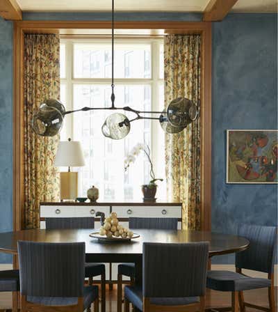  Transitional Apartment Dining Room. Lakeview Avenue Apartment by Bruce Fox Design.