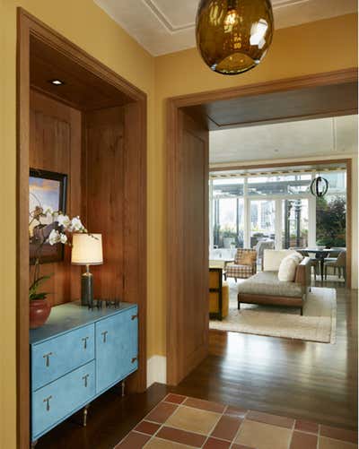  Transitional Apartment Entry and Hall. Lakeview Avenue Apartment by Bruce Fox Design.