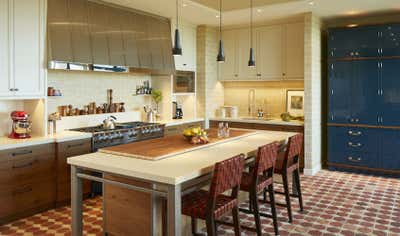  English Country Kitchen. Lakeview Avenue Apartment by Bruce Fox Design.