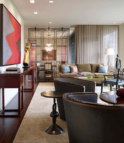  Contemporary Bachelor Pad Living Room. Lincoln Park Condo by Bruce Fox Design.