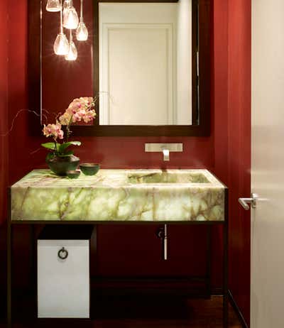  Contemporary Bachelor Pad Bathroom. Lincoln Park Condo by Bruce Fox Design.