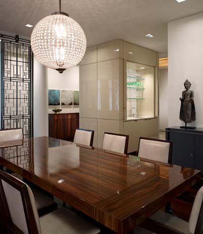  Bachelor Pad Dining Room. Lincoln Park Condo by Bruce Fox Design.