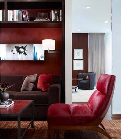  Bachelor Pad Living Room. Lincoln Park Condo by Bruce Fox Design.