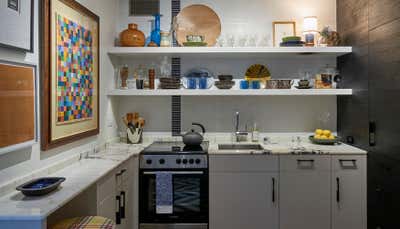  Eclectic Apartment Kitchen. Mies Van Der Rohe Apartment by Bruce Fox Design.