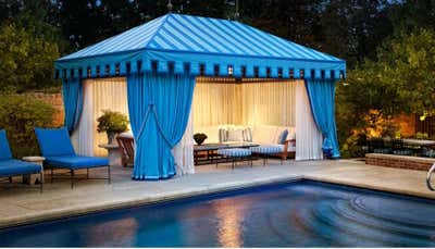  Beach Style Contemporary Mixed Use Patio and Deck. North Shore Estate Tented Pool House by Bruce Fox Design.