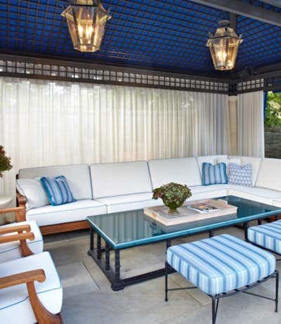  Contemporary Beach Style Mixed Use Patio and Deck. North Shore Estate Tented Pool House by Bruce Fox Design.
