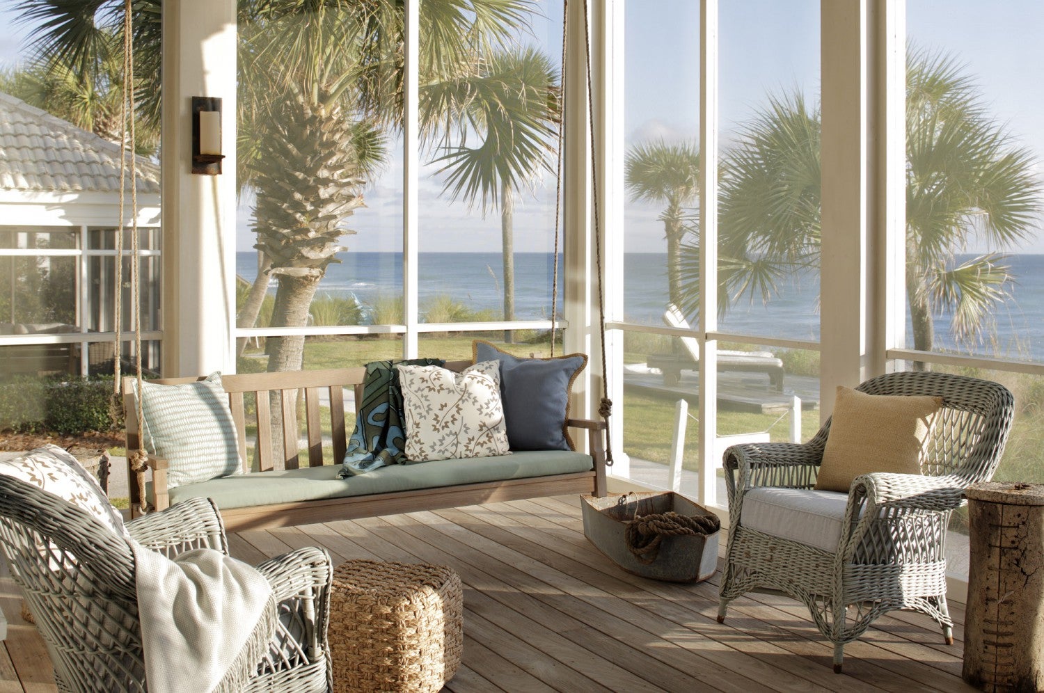 Beach Style Patio and Deck