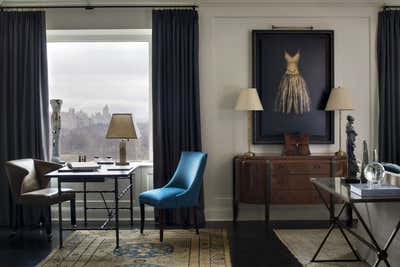  Transitional Apartment Office and Study. Central Park Apartment by Tammy Connor Interior Design.