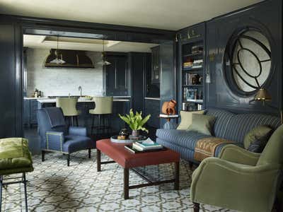 Hollywood Regency Apartment Open Plan. Central Park Pied-a-Terre by Tammy Connor Interior Design.