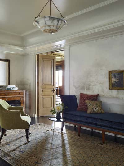  Hollywood Regency Transitional Apartment Entry and Hall. Central Park Pied-a-Terre by Tammy Connor Interior Design.