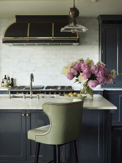  Hollywood Regency Kitchen. Central Park Pied-a-Terre by Tammy Connor Interior Design.