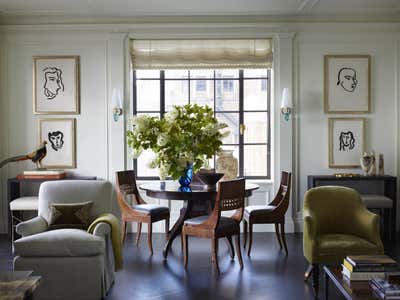  Transitional Apartment Dining Room. Central Park Pied-a-Terre by Tammy Connor Interior Design.