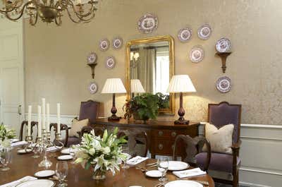  Regency Traditional Mixed Use Dining Room. Country Club of Birmingham by Tammy Connor Interior Design.