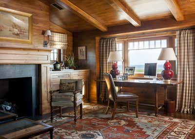  Traditional Beach House Office and Study. Ocean Course by Tammy Connor Interior Design.