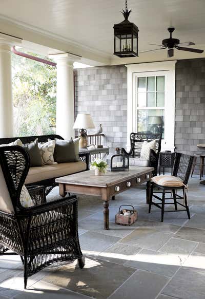  Transitional Beach House Patio and Deck. Ocean Course by Tammy Connor Interior Design.