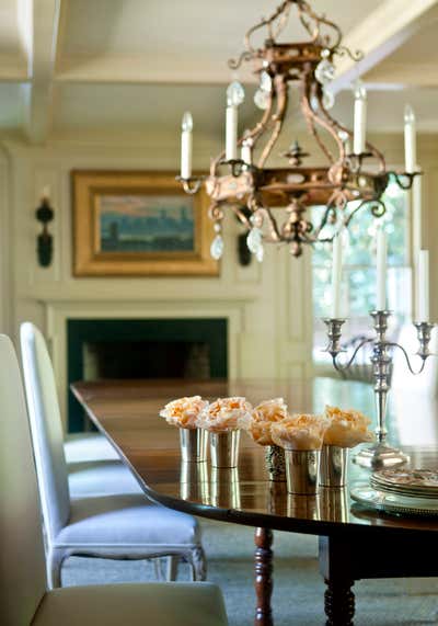 Transitional Family Home Dining Room. Patterson Carr House by Tammy Connor Interior Design.