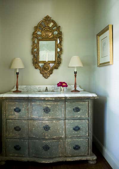  Transitional Family Home Bathroom. Patterson Carr House by Tammy Connor Interior Design.