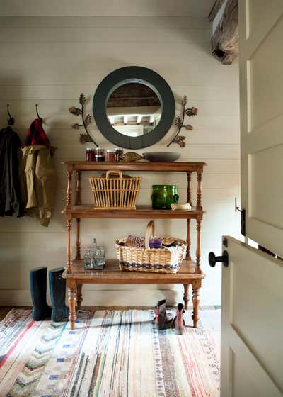  Rustic Entry and Hall. Sewanee Cabin by Tammy Connor Interior Design.