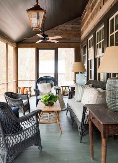  Rustic Patio and Deck. Sewanee Cabin by Tammy Connor Interior Design.