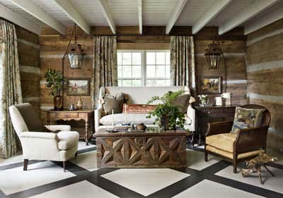  Rustic Mixed Use Living Room. Showhouses by Tammy Connor Interior Design.
