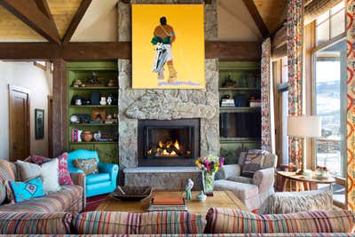  Western Living Room. Colorado Country Retreat by MMB Studio.