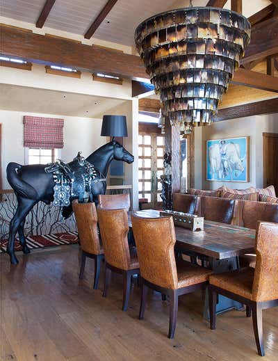 Western Dining Room. Colorado Country Retreat by MMB Studio.