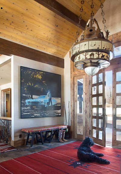  Western Entry and Hall. Colorado Country Retreat by MMB Studio.