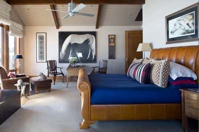  Western Family Home Bedroom. Colorado Country Retreat by MMB Studio.