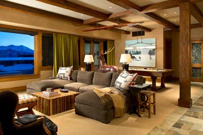  Western Family Home Living Room. Colorado Country Retreat by MMB Studio.