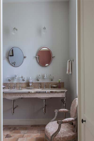  French Country House Bathroom. Rustic Castle by Tino Zervudachi - Paris.