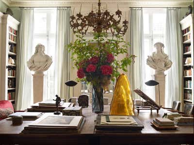  French Apartment Office and Study. Heritage Apartment by Tino Zervudachi - Paris.