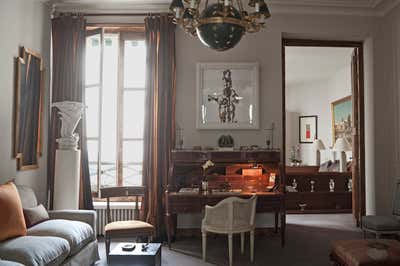  French Apartment Office and Study. Modern Art Apartment by Tino Zervudachi - Paris.