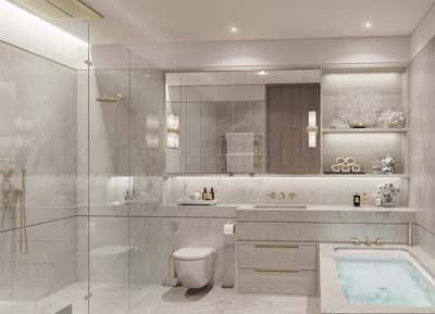  Contemporary Eclectic Apartment Bathroom. One Trinity Place Penthouse by 1508 London.