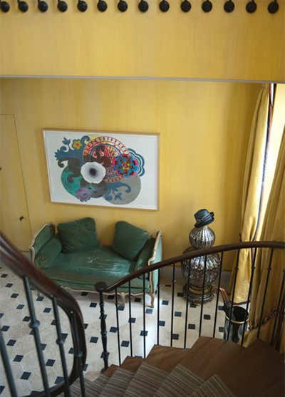  French Apartment Entry and Hall. Eclectic Paris Home by Tino Zervudachi - Paris.