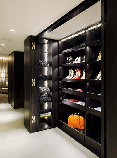 Contemporary Apartment Storage Room and Closet. No.210 Knightsbridge by 1508 London.