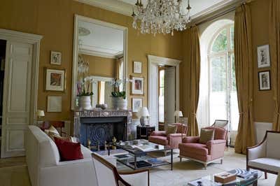  French Family Home Living Room. Royal Paris Mansion by Tino Zervudachi - Paris.