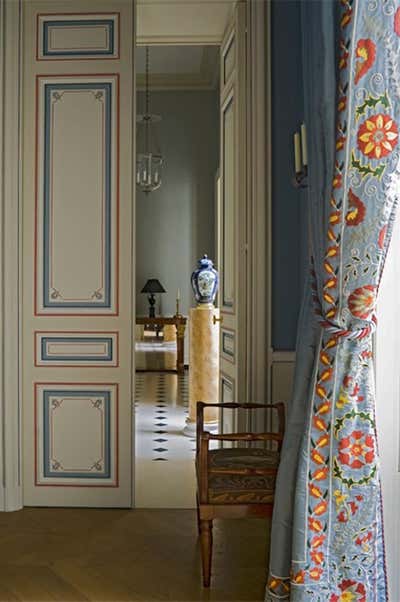  French Family Home Entry and Hall. Royal Paris Mansion by Tino Zervudachi - Paris.