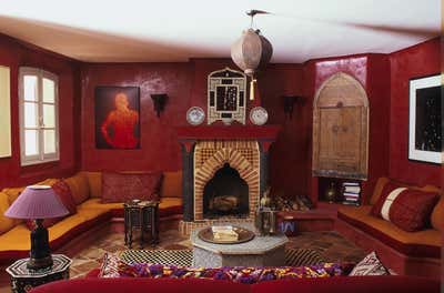  French Moroccan Beach House Living Room. Saint Tropez Seaside Home by Tino Zervudachi - Paris.