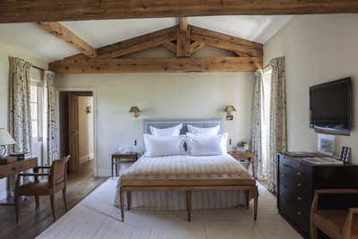 French Rustic Country House Bedroom. Saint Tropez Country Home by Tino Zervudachi - Paris.