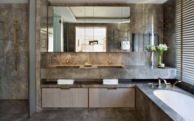  Contemporary Eclectic Apartment Bathroom. The Discerning Bachelor Pad by 1508 London.